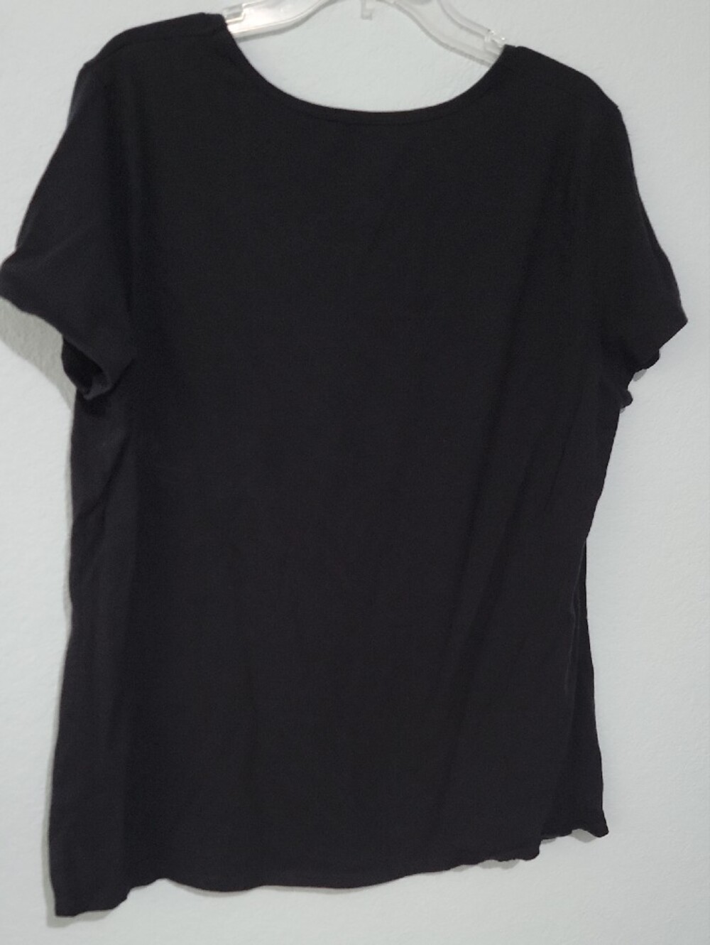 Just My Size Black Short-Sleeve Tee with Blue Butterfly Print - Picture 4 of 4